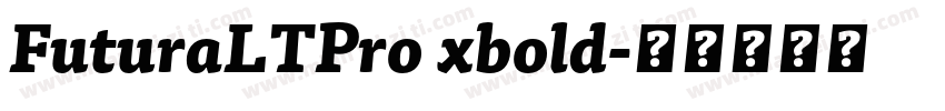 FuturaLTPro xbold字体转换